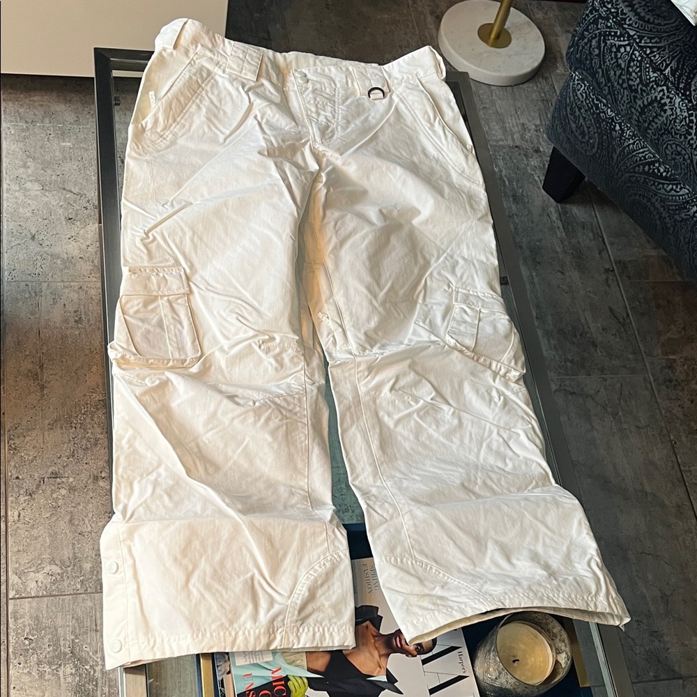 Women’s White snowboard Cargo Pants